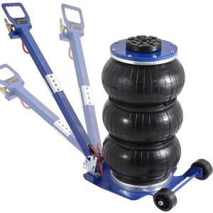 VEVOR Air Jack, 3 Ton/6600 lbs Triple Bag Air Jack, Airbag Jack with Six Steel Pipes, Lift up to 17.7″, 3-5 s Fast Lifting Pneumatic Jack, with Adjustable Long Handles for Cars(3T/high 17.7in-Adjust Handle)