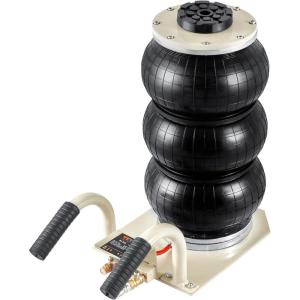 VEVOR Air Jack, 3 Ton/6600 lbs Triple Bag Air Jack, with Heightened Column Lifting Up to 21.3 Inch & Adjustable Handle, with Thick Rubber Pad, 1-6S Lifting Pneumatic Bag Jack Fits for Car, SUV(3T/high 17.7in-short Handle)
