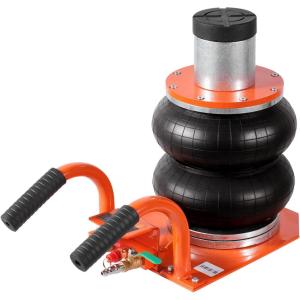 VEVOR Air Jack, 3 Ton/6613 lbs Triple Bag Air Jack, Airbag with Six Steel Pipes, Lift Up to 17.7 inch/450 mm, 1-6 s Fast Lifting Pneumatic with Long Handle & Rubber Pad for Cars, SUVs, Pickup Trucks(3T/high 14.3in-Space Saving)