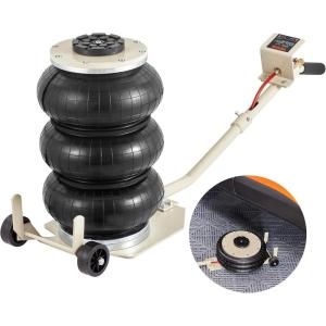 VEVOR Air Jack, 3T / 6600 lbs Triple Bag Air Jack, Airbag Jack with Six Steel Pipes, Lift up to 17.7 inch/450 mm, 3-5 s Fast Lifting Pneumatic Jack, with Long Handles for Car, Garage, Repair(3 Ton (Max Lift: 17.7 in))