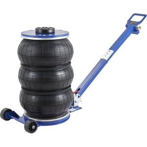 VEVOR Air Jack, 5 Ton/11000 lbs Triple Bag Air Jack, Airbag Jack with Six Steel Pipes, Lift up to 18.5 inch/470 mm, 3-5 s Fast Lifting Pneumatic Jack, with Adjustable Handle for Car, Garage, Repair(5T/high 18.5in-Adjustable Handle)