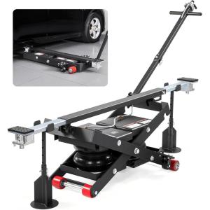VEVOR Air Portable Car Lift, 6613 lbs/3 Ton Capacity, 21.7 inch Max Height, Adjustable Portable Air Car Lift with Airbag, Support Stands, Wheel Chocks, Rubber Pads, Heavy-Duty for Sedan SUV Pickup