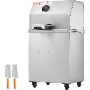 VEVOR Electric Sugar Cane Juicer, 800W Sugarcane Juicer Machine with 661LBS/H High Output, 4 Stainless Steel Roller, Auto Roller Pressure Adjustment Sugarcane Juice Press Extractor for Home/Commercial(800W 3 Rollers)