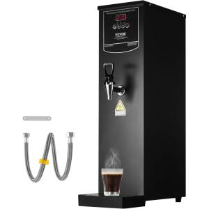 VEVOR Hot Water Dispenser, Commercial Water Boiler 1500W with 316 Stainless Steel Heating Tube, 50L/H Step-by-step Fast Heating Electric Water Warmer for Coffee Tea Restaurant Office, 15L(21.1 Quarts)