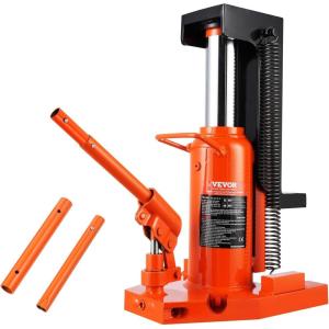 VEVOR Hydraulic Toe Jack, 5 Ton On Toe Toe Jack Lift, 10 Ton On Top Lift Capacity Machine Jack, 0.8-6.8 in Toe Height, 11.3-17.3 in Top Height, Air Hydraulic Claw Jack for Machinery, Industry