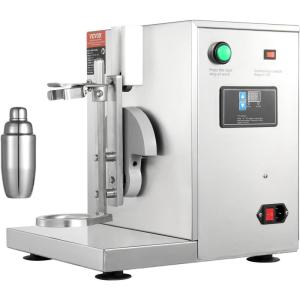 VEVOR Milk Tea Shaking Machine, Electric Double Frame Milk Tea Shaker, 0-180s Adjustable Milk Shake Mixer Machine with Double 1000 ML PC Cups for Bubble Tea, Boba Tea, Juice, Coffee, Milk, Wine(Single 750ML)