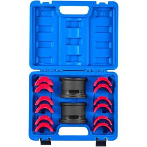 VEVOR Motorcycle Fork Seal Driver Tool Kit for 35mm-50mm Adjustable,Universal Bike Bearing Race and Seal Driver Tool Set 14pcs(bike fork seal driver)