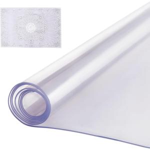 VEVOR Plastic Table Cover, 24 x 48 Inch 1.5 mm Thick Frosted PVC Desk Mat Protector, Waterproof & Easy Cleaning Desk Pad Tablecloth, for Office, Dresser, Dining Room,Night Stand(60″ x 42″ (Rectangle))