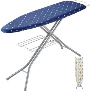 VEVOR Tabletop Ironing Board 23.4 x 14.4, Small Iron Board with Heat Resistant Cover and 100% Cotton Cover, Mini Ironing Board with 7mm Thickened Needle Cotton Layer for Small Spaces, Travel Use(55″ x 15″)