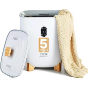VEVOR Towel Warmers for Bathroom, 35 L Towel Warmer Bucket，Towel Dryer with Auto Shut Off for Spa Fits up to 6 Oversized Towels, Blankets, Clothes, Bathrobes, PJ’s and More(White)
