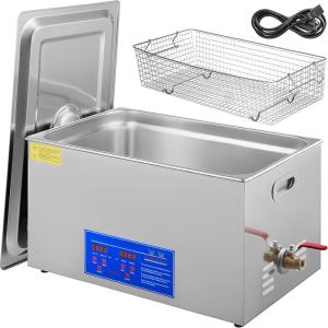 VEVOR Ultrasonic Professional Cleaner, 30 L Ultrasound Jewelry Cleaner with Digital Timer & Heater, Stainless Steel Industrial Sonic Cleaner 40kHz for Glasses, Watches, Rings, Small Parts(22L)