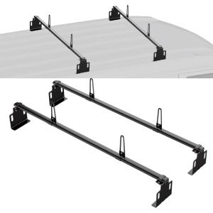 VEVOR Van Roof Ladder Racks – 60″ Heavy-Duty Steel Racks, 500 lbs Capacity, Universal Midsize & Small Van Roofs, 2 Bars