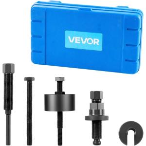 VEVOR Yoke Puller, Made for Class 6-8 Transportation Trucks and Equipment, Heavy Duty Yoke Removal Tool Kit, Automotive Yoke Puller Kit Compatible with Kenworth, Peterbilt, Freightliner, Mack, Volvo(power steering pump pulley removal tool)