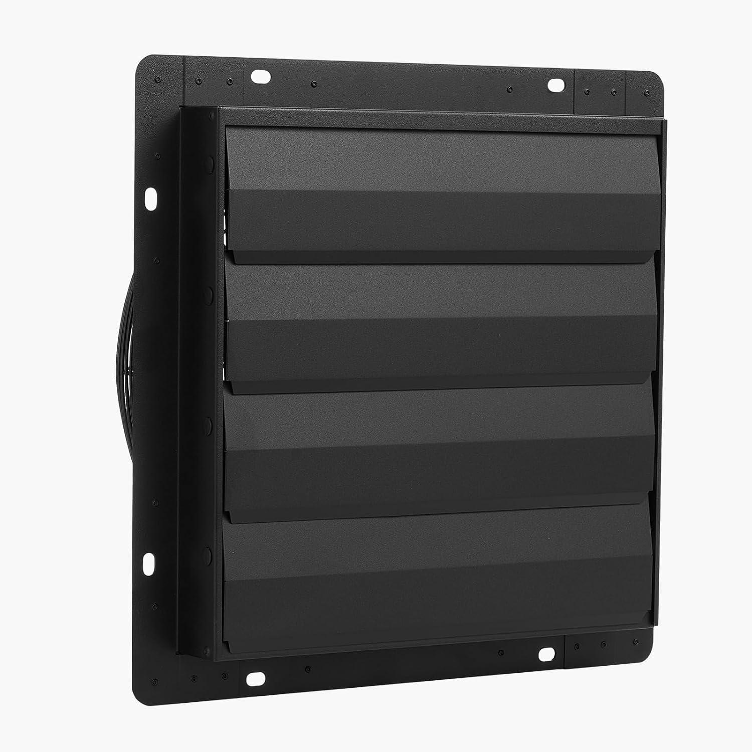image:imageVEVOR 10 inch Exhaust Fan Wall Mounted Attic Fan with Variable Speed Temperature amp Humidity Controller 1000 CFM Automatic Shutter2025VBlk