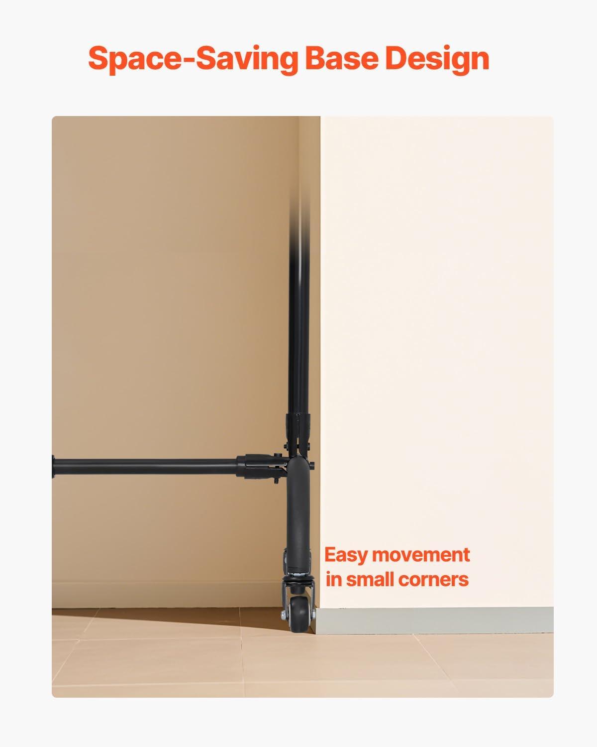 image:imageVEVOR 10ft x10ft Pipe and Drape Kit Heavy Duty Backdrop Stand with Carbon Steel Base Adjustable Backdrop Support with 2 Clamps and A Carry Bag for Wedding Party Event Photography and Exhibition7 x 10 ft