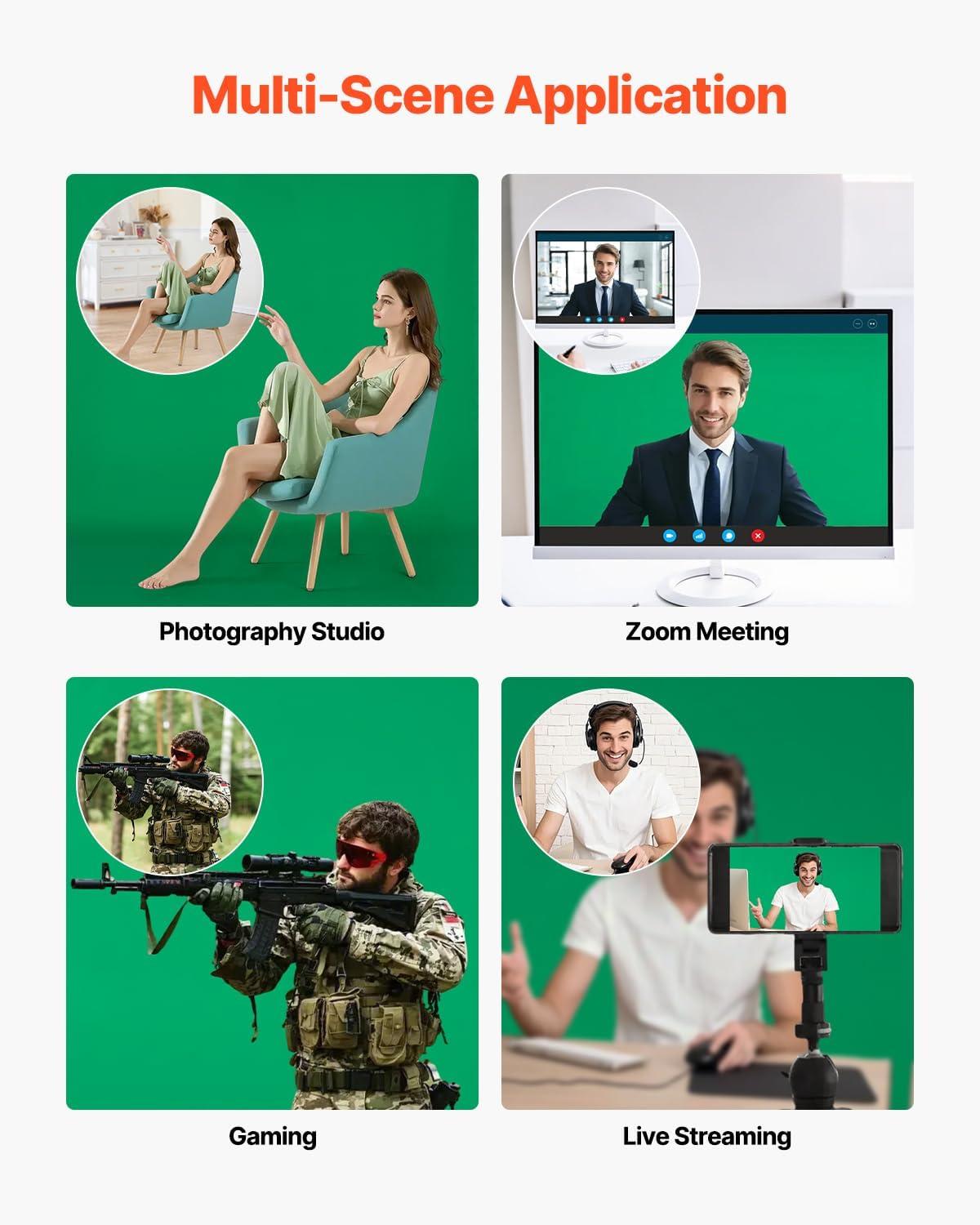 image:imageVEVOR 10ft x10ft Pipe and Drape Kit Heavy Duty Backdrop Stand with Carbon Steel Base Adjustable Backdrop Support with 2 Clamps and A Carry Bag for Wedding Party Event Photography and Exhibition5 x 65 ft