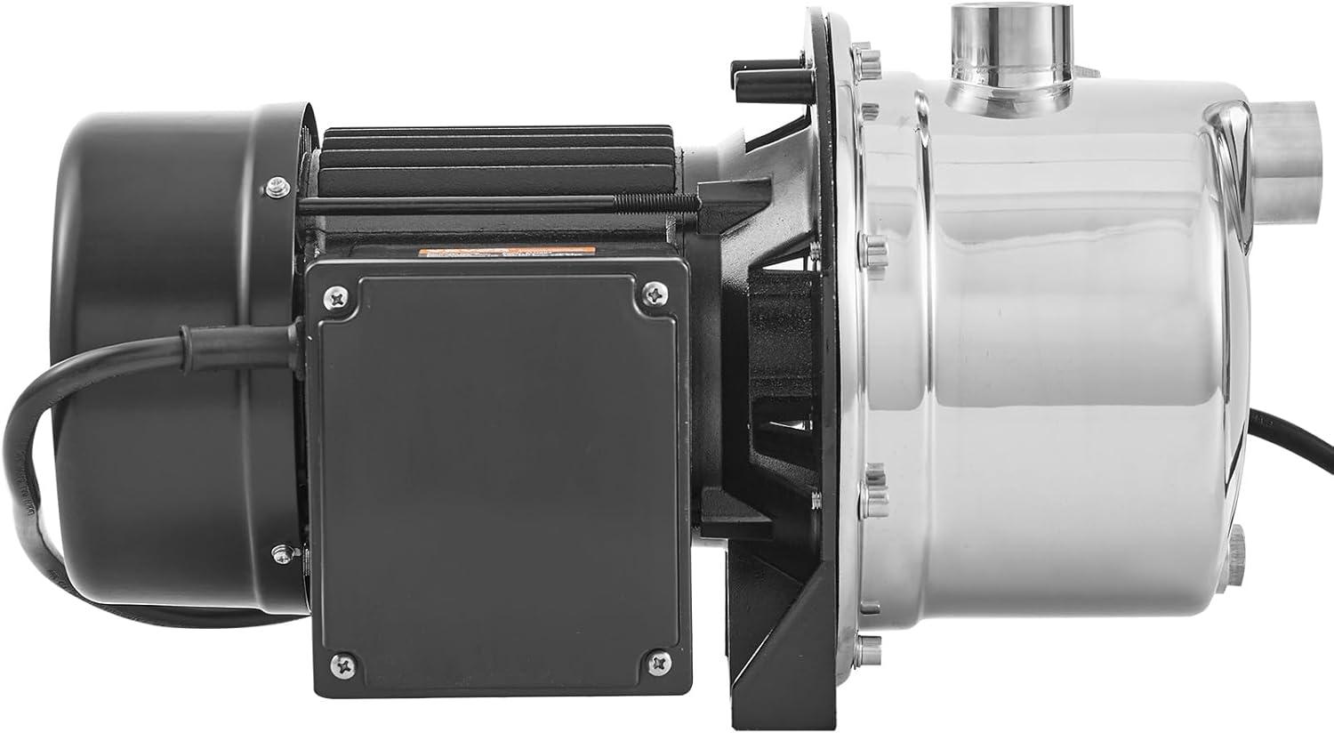 image:imageVEVOR 115 Volt Shallow Well Jet Pump 1 HP 176 GPM Heavyduty Cast Iron Irrigation Water Pump 164 ft Max Head 2040 PSI IPX4 Waterproof for Garden Lawn amp Field Irrigation HighRise Water Supply34HP SUS304