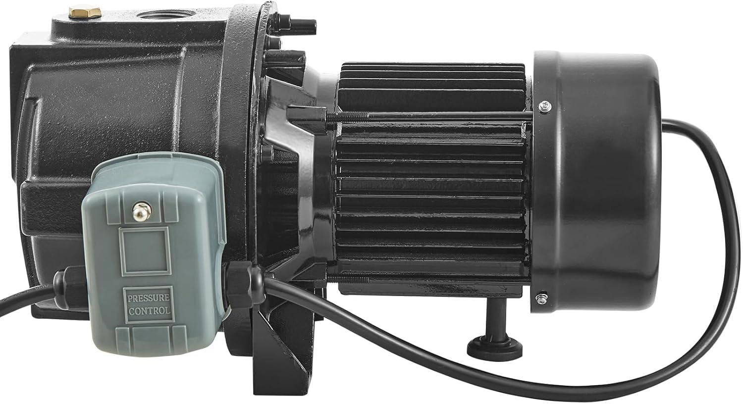 image:imageVEVOR 115 Volt Shallow Well Jet Pump 1 HP 176 GPM Heavyduty Cast Iron Irrigation Water Pump 164 ft Max Head 2040 PSI IPX4 Waterproof for Garden Lawn amp Field Irrigation HighRise Water Supply1HP Cast Iron