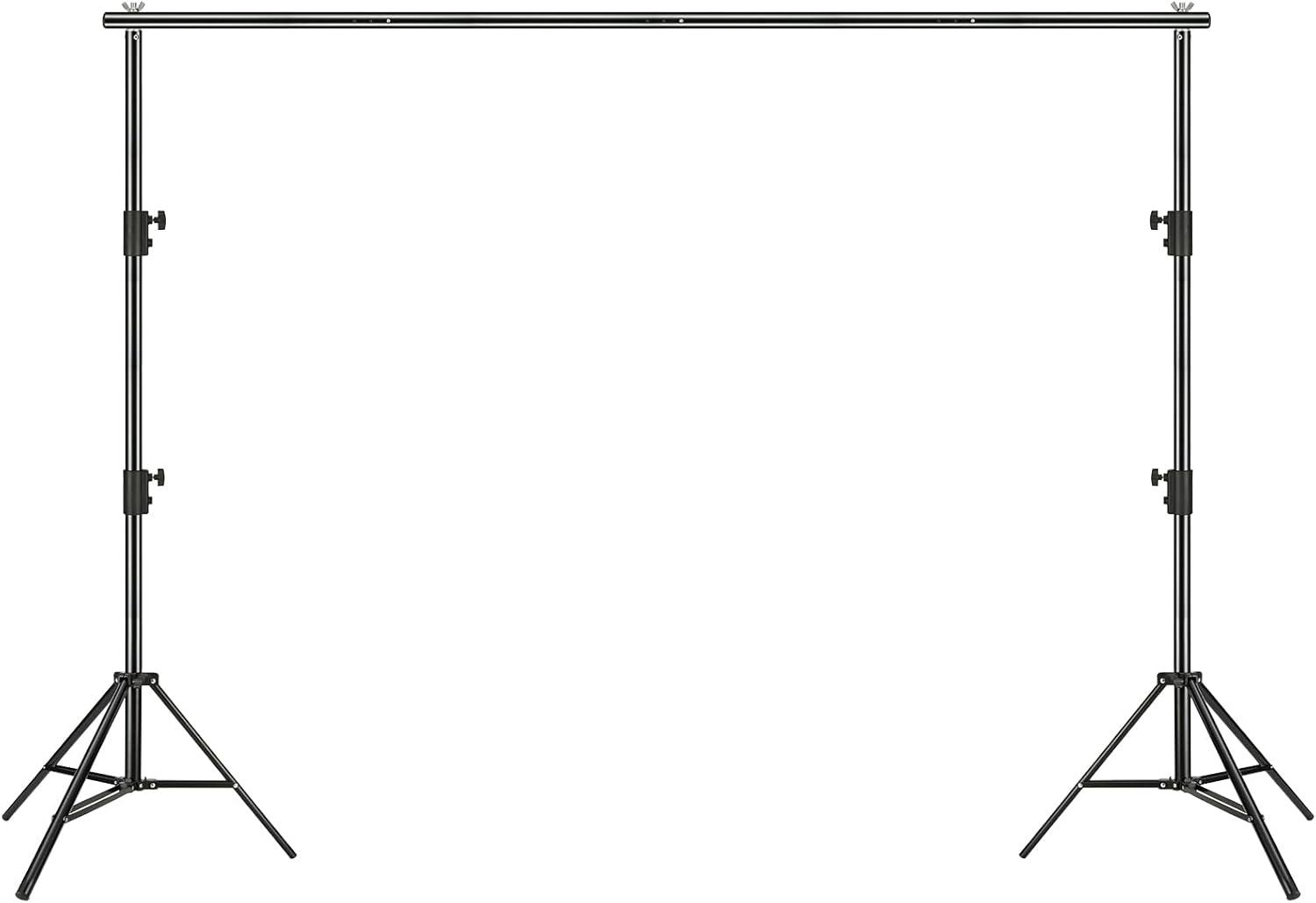 image:imageVEVOR 115 x 96 ft Heavy Duty Backdrop Stand Height Adjustable Photography Backdrop Stand Background Support System with 6 Clamps and A Carry Bag for Party Wedding Display Photo10 x 12 Ft