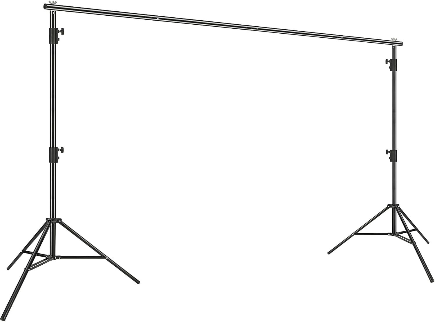 image:imageVEVOR 115 x 96 ft Heavy Duty Backdrop Stand Height Adjustable Photography Backdrop Stand Background Support System with 6 Clamps and A Carry Bag for Party Wedding Display Photo10 x 12 Ft