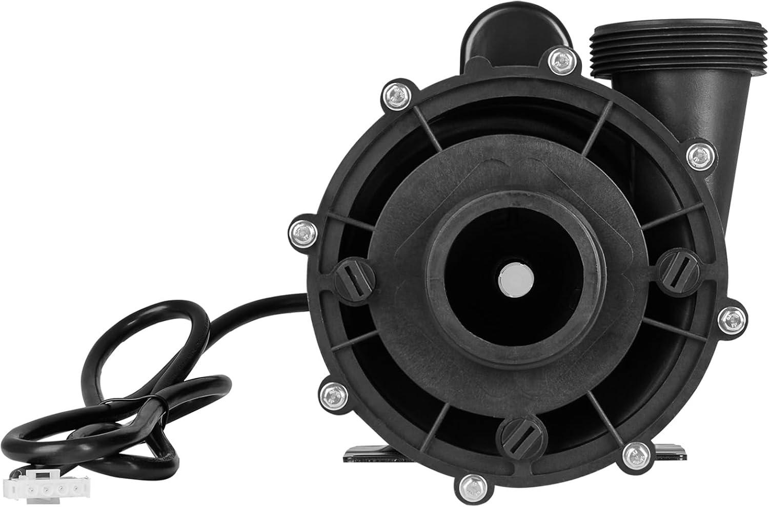 image:imageVEVOR 2 Speed SPA Pump 48Frame AC 110120V Hot Tub SPA Pump 15 HP 150 GPM 4265 ft High Speed or 046 HP 70 GPM 918 ft Low Speed 2 Port 90 Rotational Interface for Hot Tub3 HP