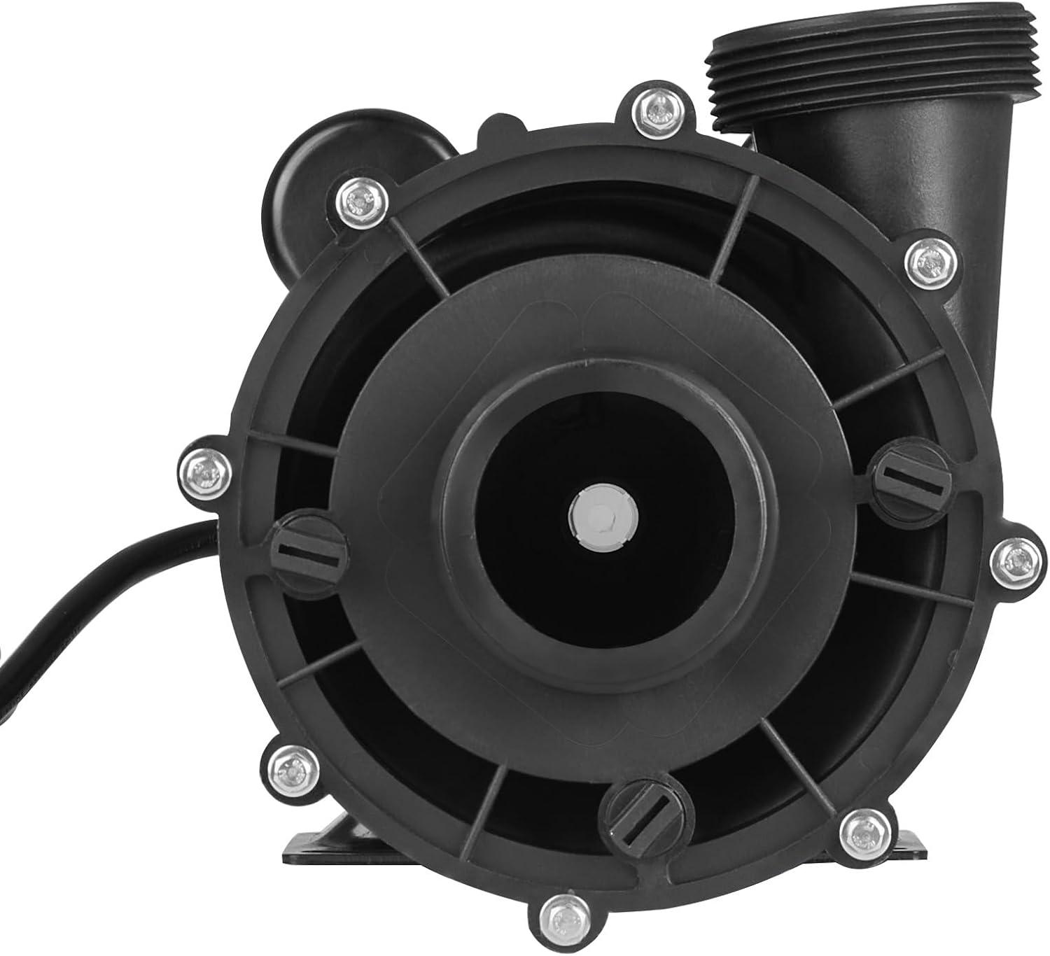 image:imageVEVOR 2 Speed SPA Pump 48Frame AC 110120V Hot Tub SPA Pump 15 HP 150 GPM 4265 ft High Speed or 046 HP 70 GPM 918 ft Low Speed 2 Port 90 Rotational Interface for Hot Tub15 HP