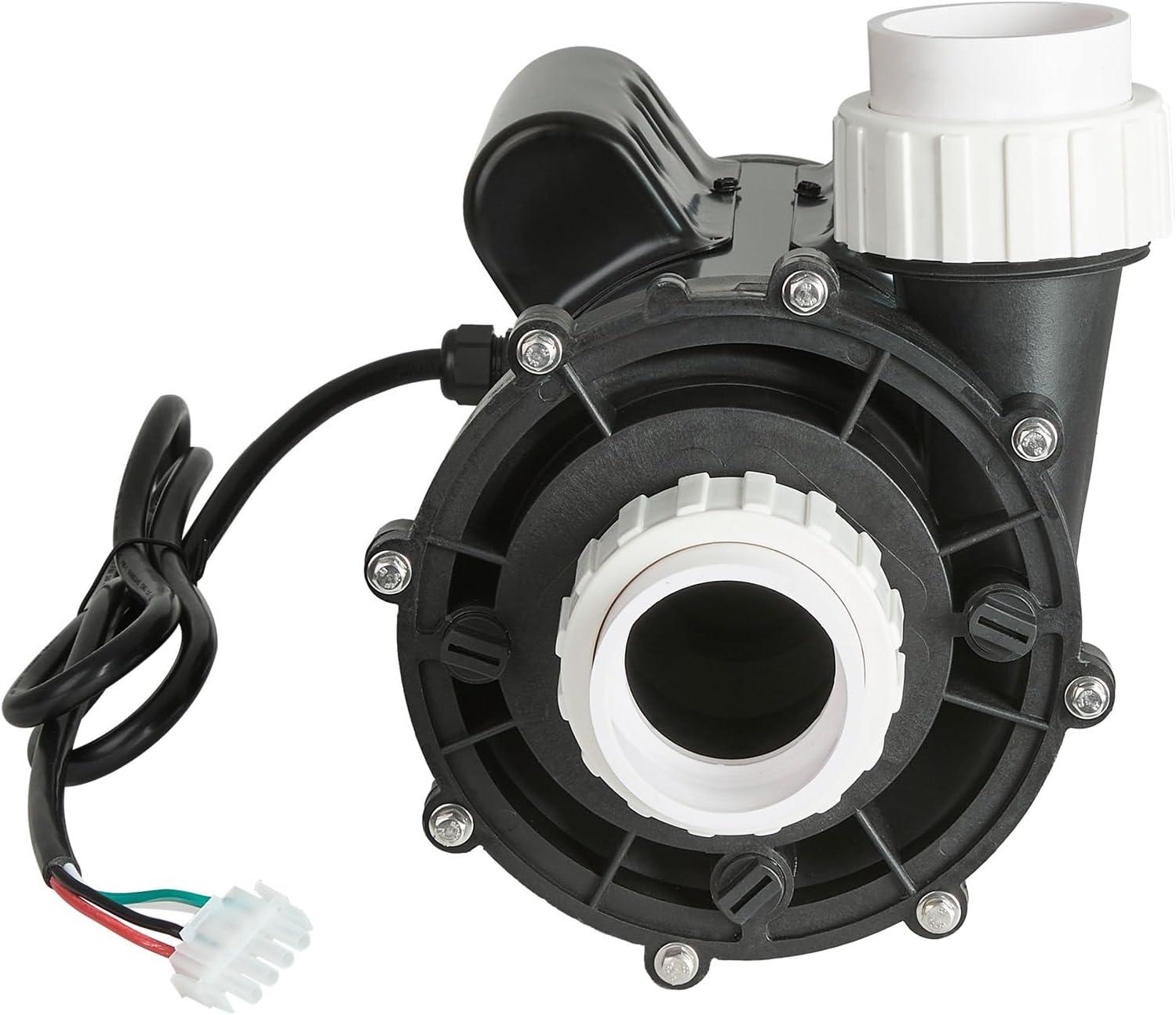 image:imageVEVOR 2 Speed SPA Pump 48Frame AC 110120V Hot Tub SPA Pump 15 HP 150 GPM 4265 ft High Speed or 046 HP 70 GPM 918 ft Low Speed 2 Port 90 Rotational Interface for Hot Tub15 HP