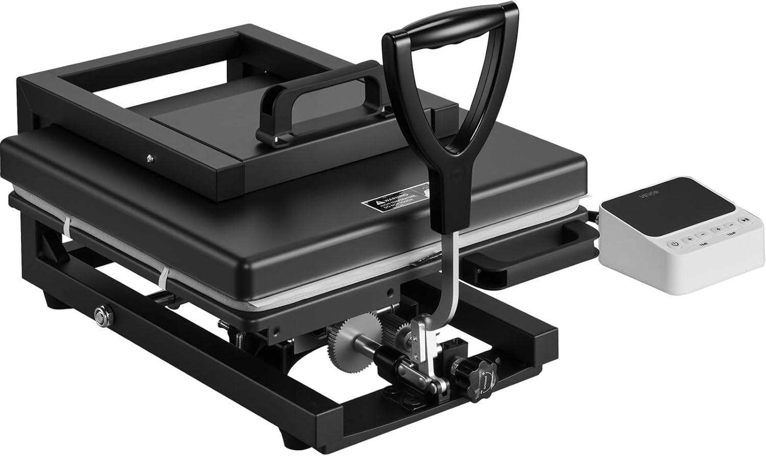image:imageVEVOR 2 in 1 Heat Press Machine for T Shirts and Hats 15x15 Inch Professional Swing Away Digital Tshirt Press Machine for Sublimation Vinyl Heat Transfer Projects15X15 5 in 1Black