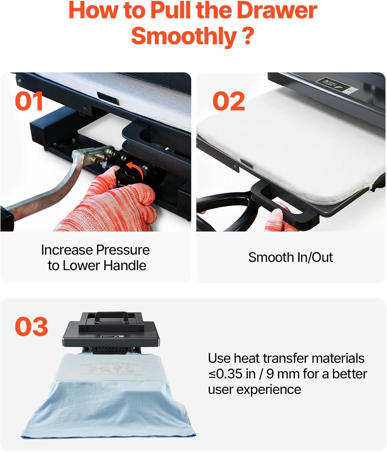 image:imageVEVOR 2 in 1 Heat Press Machine for T Shirts and Hats 15x15 Inch Professional Swing Away Digital Tshirt Press Machine for Sublimation Vinyl Heat Transfer Projects15X15 5 in 1Black