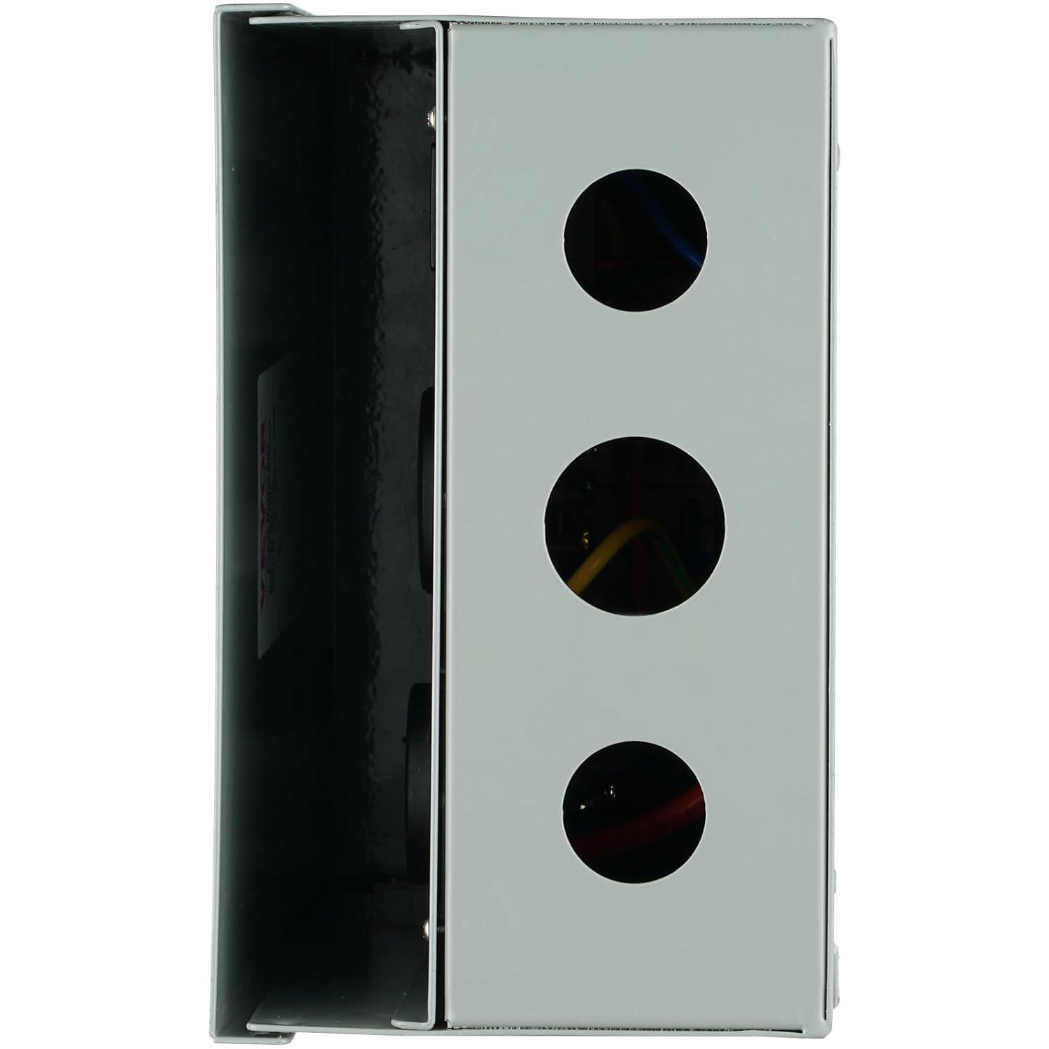 image:imageVEVOR 30 Amp RV Power Outlet Box 125250 Volt Enclosed Lockable Outdoor RV Receptacle Box NEMA TT30R Weatherproof Electrical Panel for RV Camper Trailer Motorhome Electric Car503020 Amp