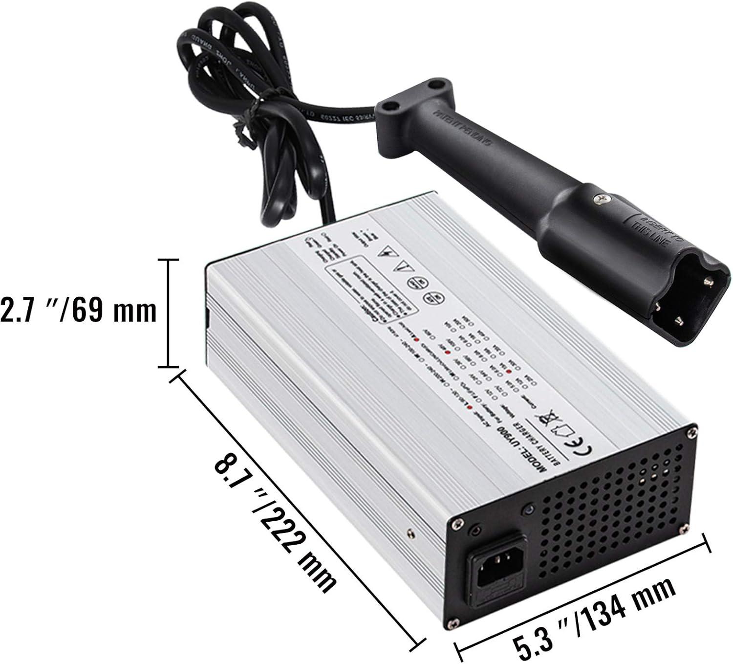 image:imageVEVOR 48 Volt 15 Amp Golf Cart Battery Charger with G29 DriveLED Club Car Battery Charger Aluminum Shell Power Wise for Ez Go Yamaha48V 15A For G29 Plug
