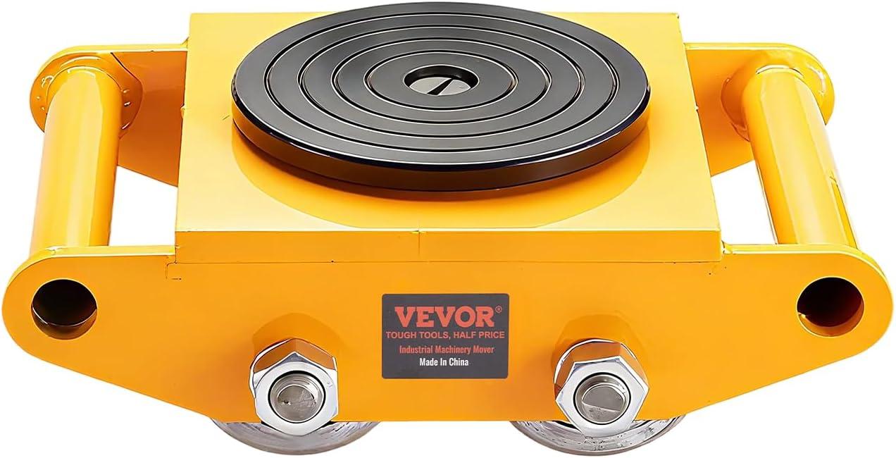 image:imageVEVOR 4PCS Machinery Skates Dollies 17637 lb Heavy Duty Equipment Moving Skates with 4 PU Wheels 360 Rotation NonSlip Cap LowProfile Industrial Mover Rollers for Factory Warehouse Workshop4 PcsSteel Wheels