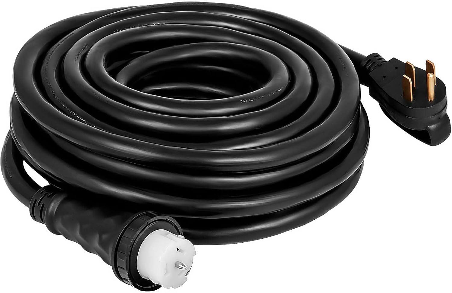 image:imageVEVOR 50FT 50 Amp Generator Extension Cord STW 45446 45505 125V 250V Generator Power Cord N1450P amp SS250R amp CS6364 Twist Lock Connectors20 FT