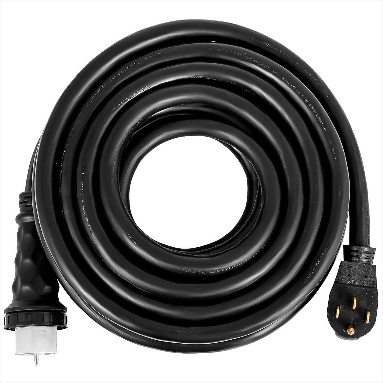 image:imageVEVOR 50FT 50 Amp Generator Extension Cord STW 45446 45505 125V 250V Generator Power Cord N1450P amp SS250R amp CS6364 Twist Lock Connectors50 Ft