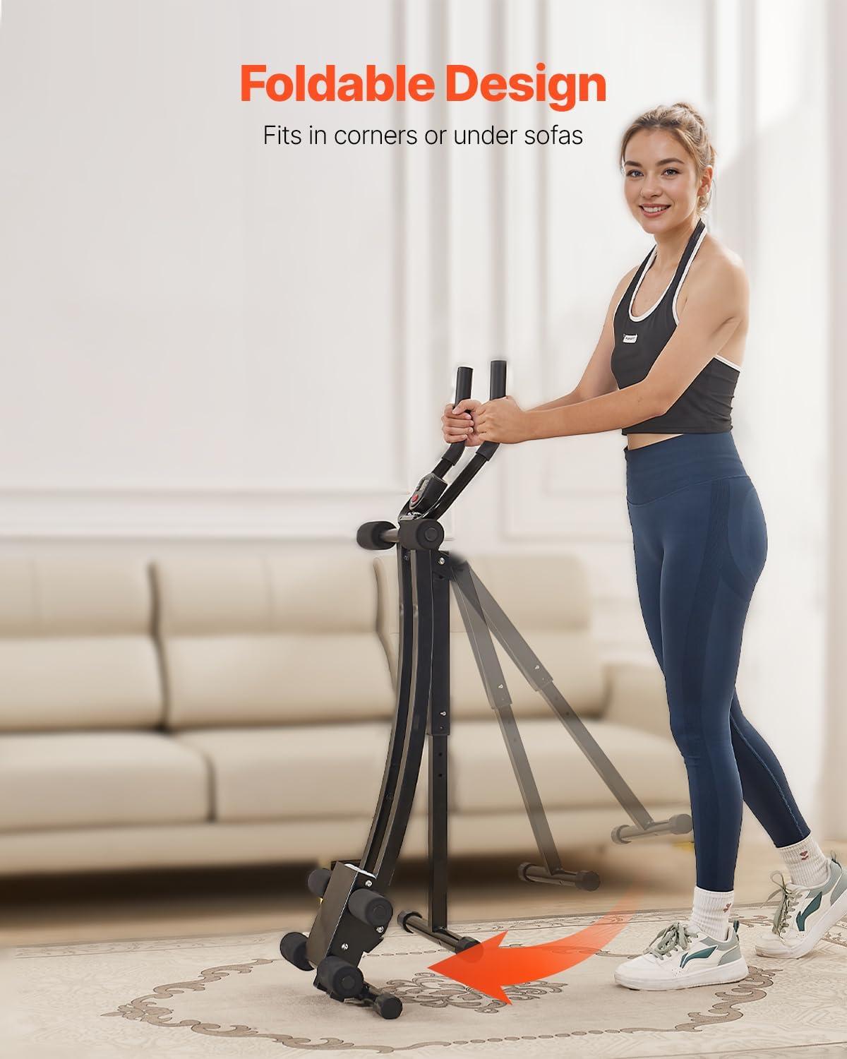 image:imageVEVOR AB Workout Machine Ab Workout Equipment at Home Gym Core amp Abdominal Trainers for Women 440 lbs Weight Capacity Strength Training Ab Cruncher Foldable Adjustable Fitness ExerciserHeight Adjustable