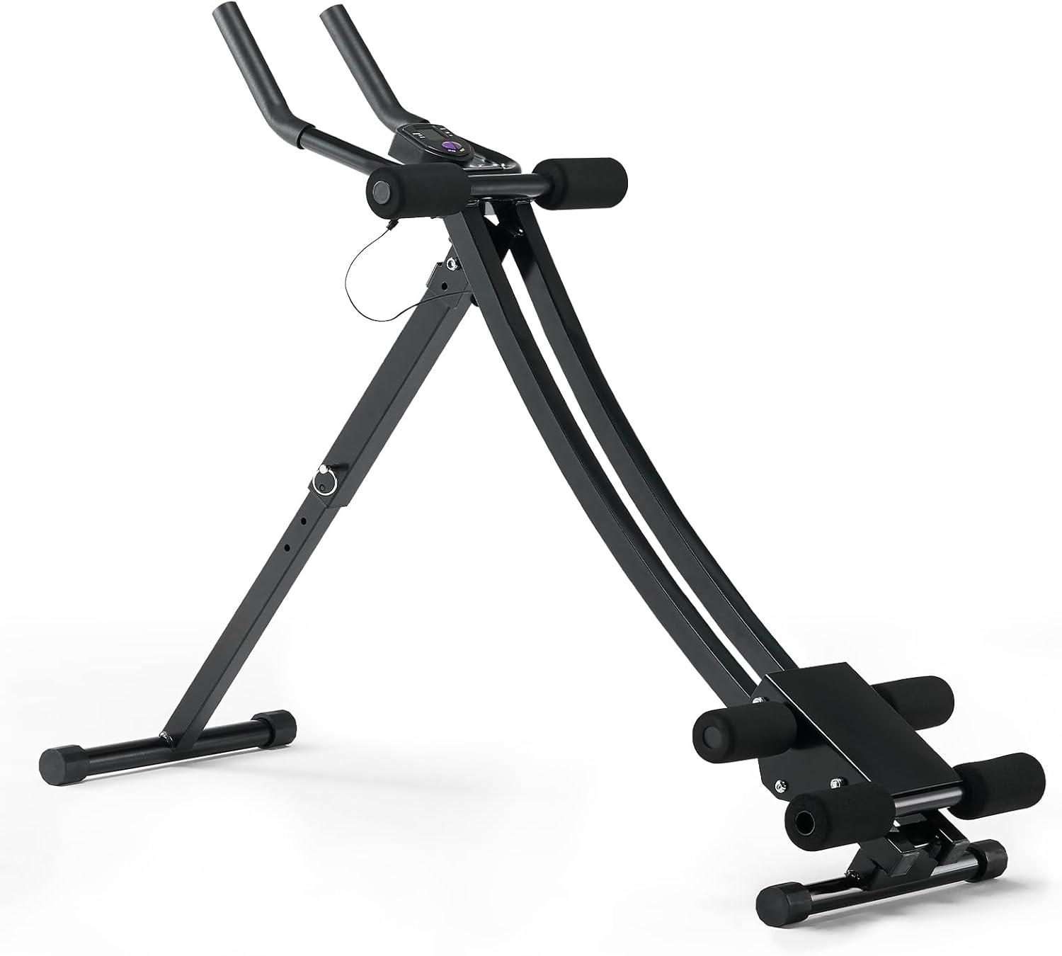 image:imageVEVOR AB Workout Machine Ab Workout Equipment at Home Gym Core amp Abdominal Trainers for Women 440 lbs Weight Capacity Strength Training Ab Cruncher Foldable Adjustable Fitness ExerciserHeight Adjustable