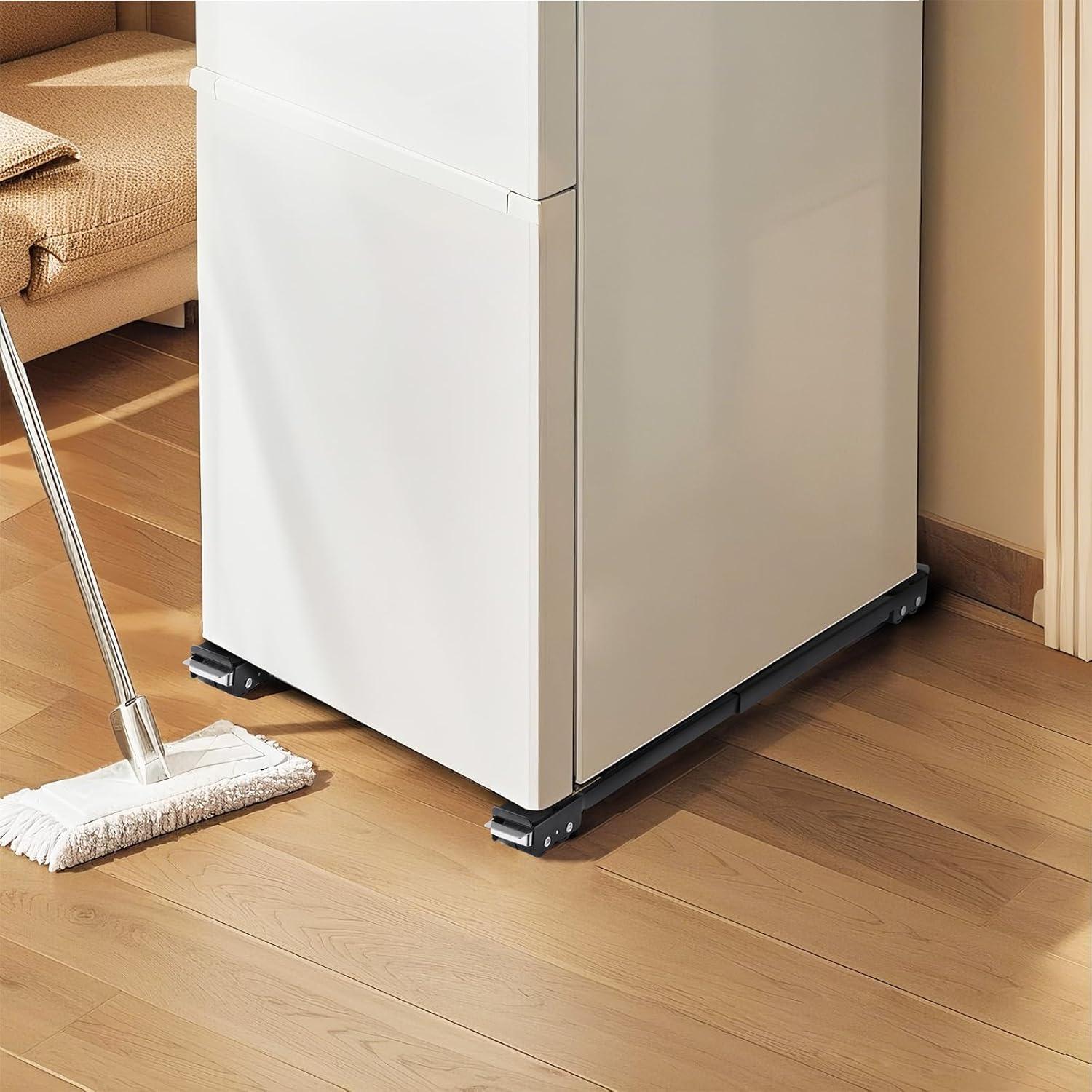 image:imageVEVOR Appliance Rollers Heavy Duty Extendable Appliance Rollers Mobile Washing Machine Base Mini Fridge Stand Moving Cart for Refrigerators Dryers Dishwashers WhiteBlack