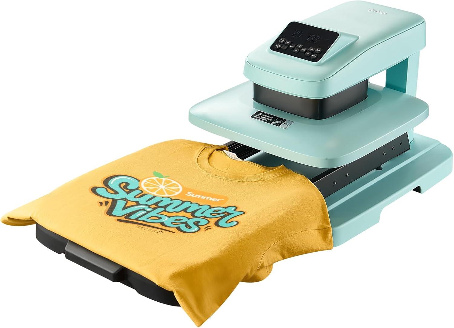 image:imageVEVOR Auto Heat Press Machine 15 x 15 inch TShirt Press Machine with Auto Release and Adjustable Pressure Digital Display Rapid Heating for Sublimation Vinyl Heat Transfer Projects GreenHeat PressGreen