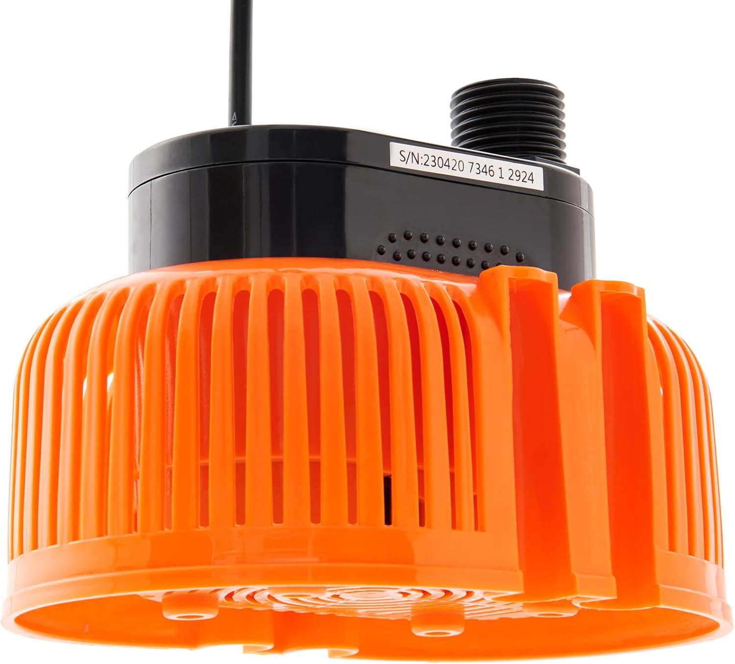 image:imageVEVOR Automatic Pool Cover Pump 110 HP 75W 540 GPH 120V Submersible Swimming Pool Cover Pump Water Removal Pump with 3 Hose Adapters 16 ft Drainage Hose amp 25 ft Power Cord for Pool Draining110 HP 540 GPH
