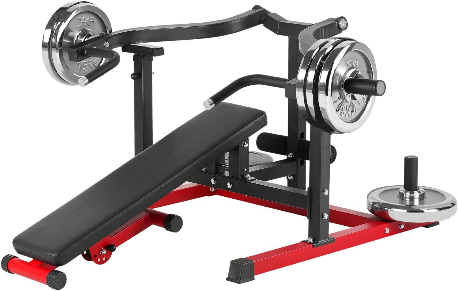 image:imageVEVOR Chest Press Machine Bench Press Set Adjustable Flat Incline Bench with Independent Converging Arms Upper Chest Equipment Fitness Home Gym Equipment ChestBench PressUp Down