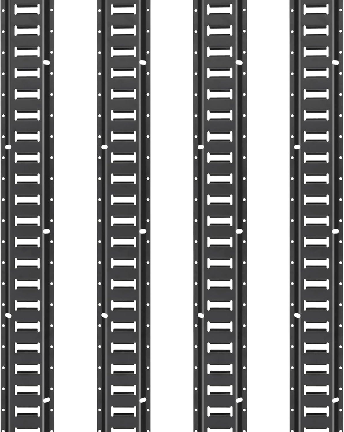 image:imageVEVOR E Track TieDown Rail Kit 32PCS 5FT ETracks Set Includes 8 Steel Rails amp 8 O Rings amp 8 TieOffs with DRing amp 8 End Caps Securing Accessories for Cargo Motorcycles and Bikes5FT28Pcs