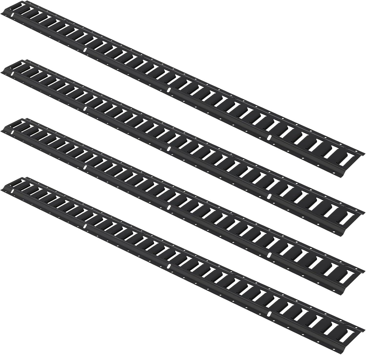 image:imageVEVOR E Track TieDown Rail Kit 32PCS 5FT ETracks Set Includes 8 Steel Rails amp 8 O Rings amp 8 TieOffs with DRing amp 8 End Caps Securing Accessories for Cargo Motorcycles and Bikes5FT28Pcs