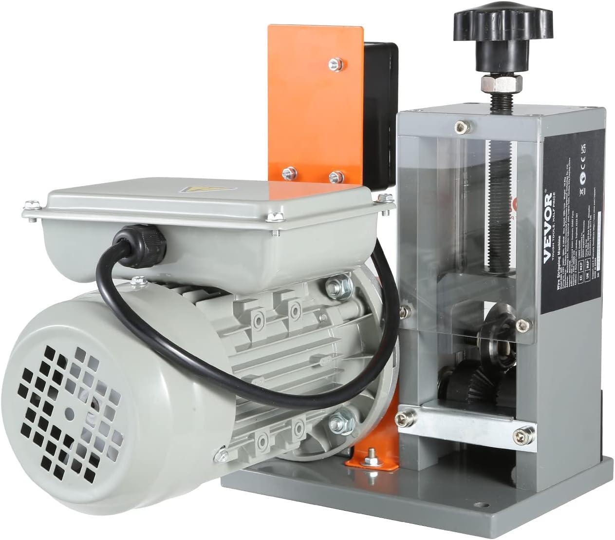 image:imageVEVOR Electric Wire Stripping Machine 006118 Automatic Wire Stripper 180 W 60 ftmin with Visible Stripping Depth Reference Electric Wire Stripper Copper Stripper