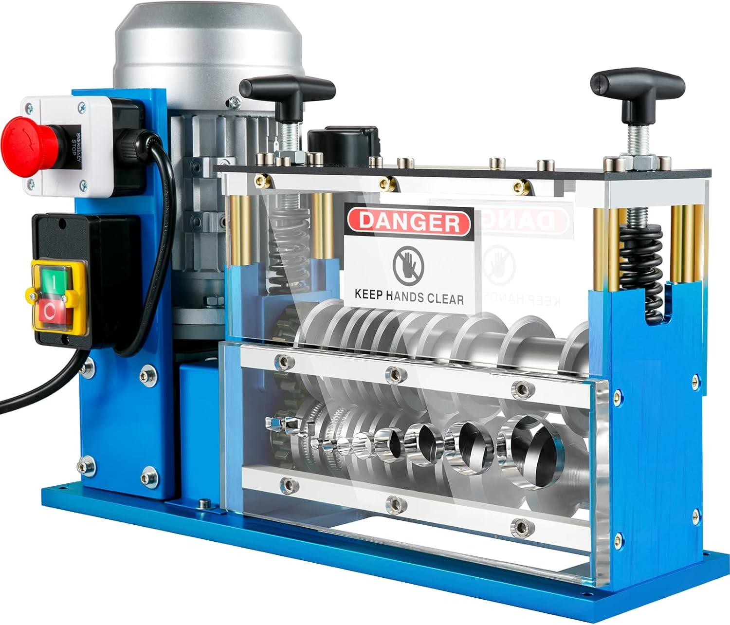 image:imageVEVOR Electric Wire Stripping Machine 370W 006 15 Automatic Motorized Cable Stripper w 75 FeetMinute Speed 11 Channels 10 Blades Strip Machinery Scrap Handling Tool for Recycling Copper