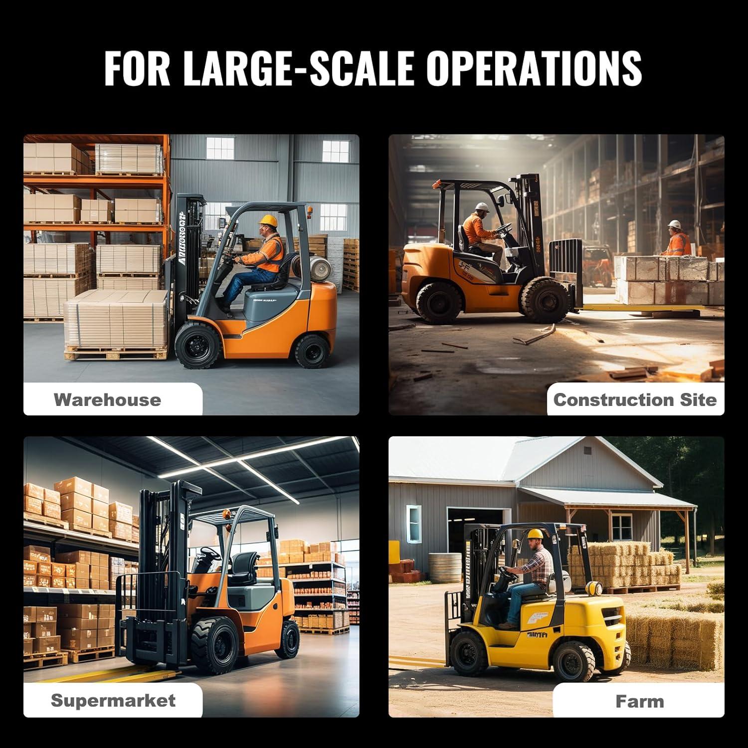 image:imageVEVOR Forklift Extensions 96 Inch Pallet Fork Extensions 45 Inch Width Heavy Duty Fork Extensions for Forklifts 1 Pair Forklift Extensions for Forklift Truck60 x 45 Inch