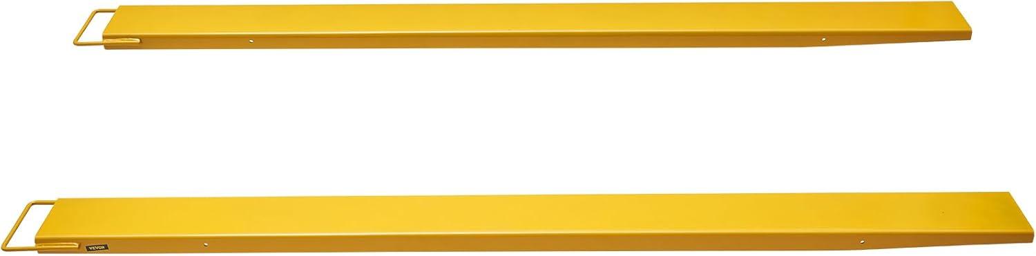 image:imageVEVOR Forklift Extensions 96 Inch Pallet Fork Extensions 65 Inch Width Heavy Duty Fork Extensions for Forklifts 1 Pair Forklift Extensions for Forklift Truck96 x 55 Inch