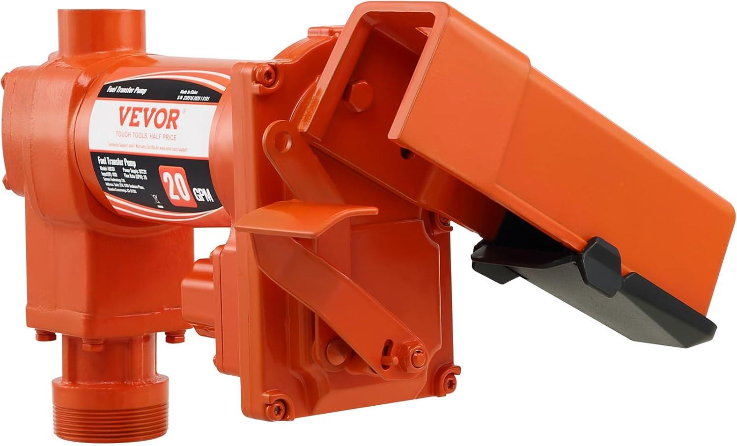 image:imageVEVOR Fuel Transfer Pump 12V DC 16 GPM 14 HP Gasoline Extractor Pump with Automatic Nozzle Discharge Hose amp Suction Pipe for Gasoline Diesel Kerosene Ethanol amp Methanol Blends and Biodiesel12V 20GPM with Accessories