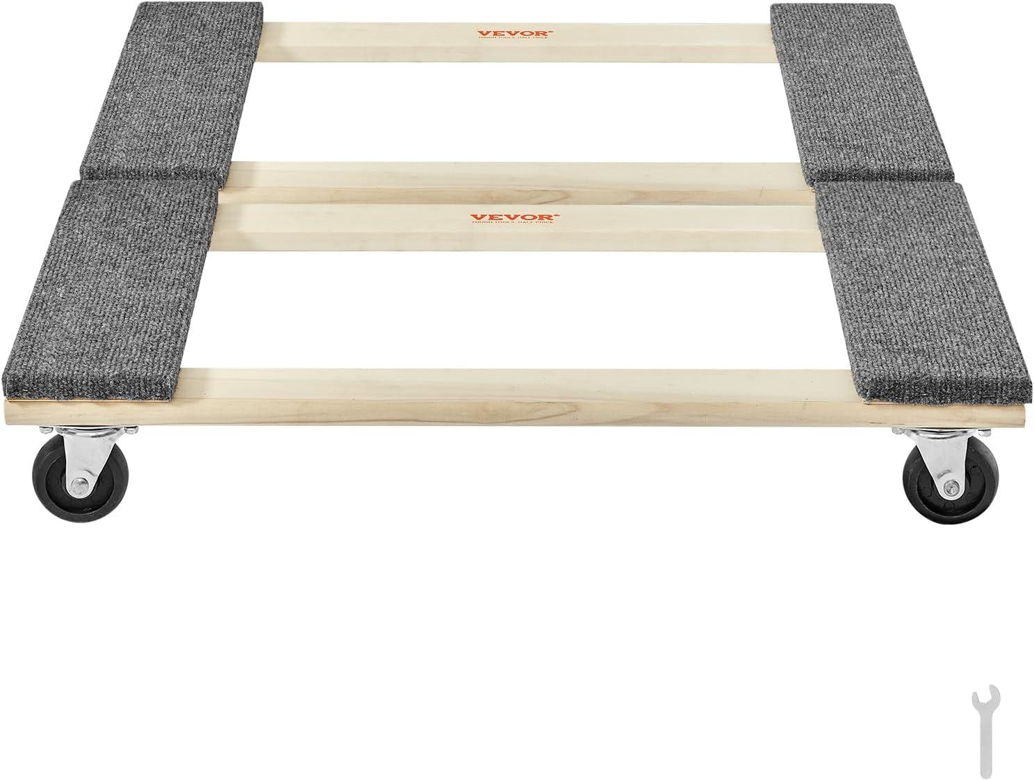image:imageVEVOR Furniture Dolly 4 Pack 6Inch Steel TriDolly with 360 PP Swivel Wheels and NonSlip Cap 3 Wheels Furniture Lift Mover Tool Set for Moving Heavy Furniture Refrigerator Sofa30in x 18in 2 Pack