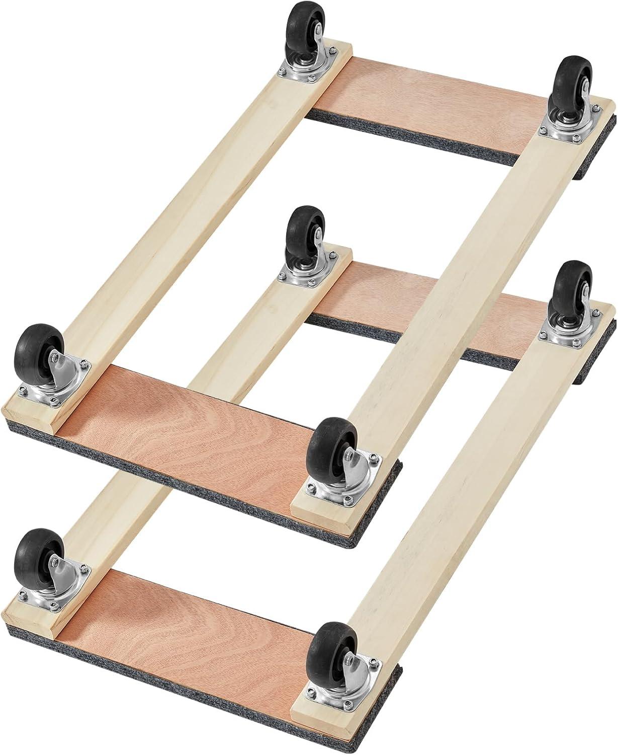 image:imageVEVOR Furniture Dolly 4 Pack 6Inch Steel TriDolly with 360 PP Swivel Wheels and NonSlip Cap 3 Wheels Furniture Lift Mover Tool Set for Moving Heavy Furniture Refrigerator Sofa30in x 18in 2 Pack