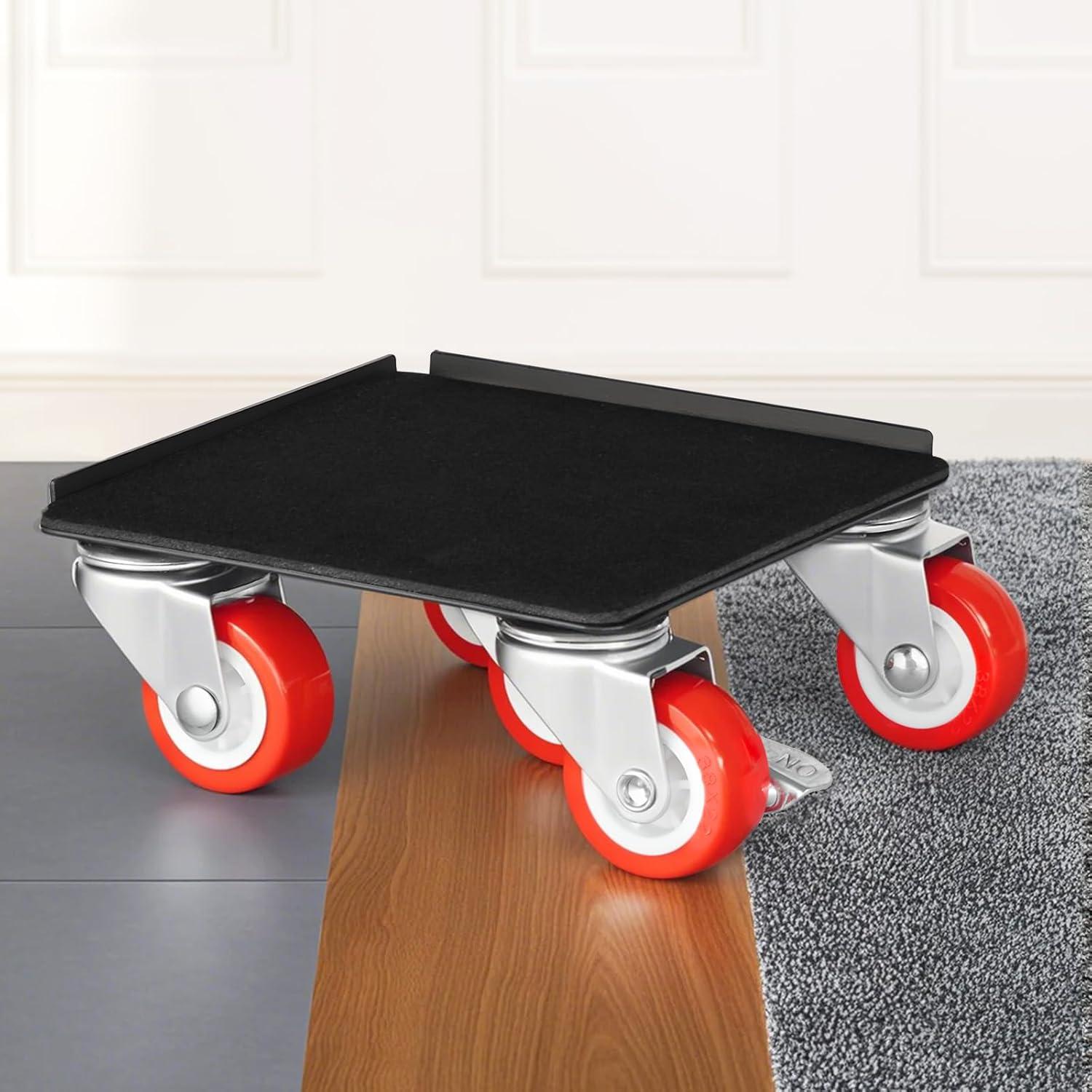 image:imageVEVOR Furniture Dolly Heavy Duty Furniture Movers with 5 x 360 Rotation Wheels Carbon Steel Panel Furniture Lift Slider Tool Set for Appliances Sofa Fridge Washing MachineM 53 x 53